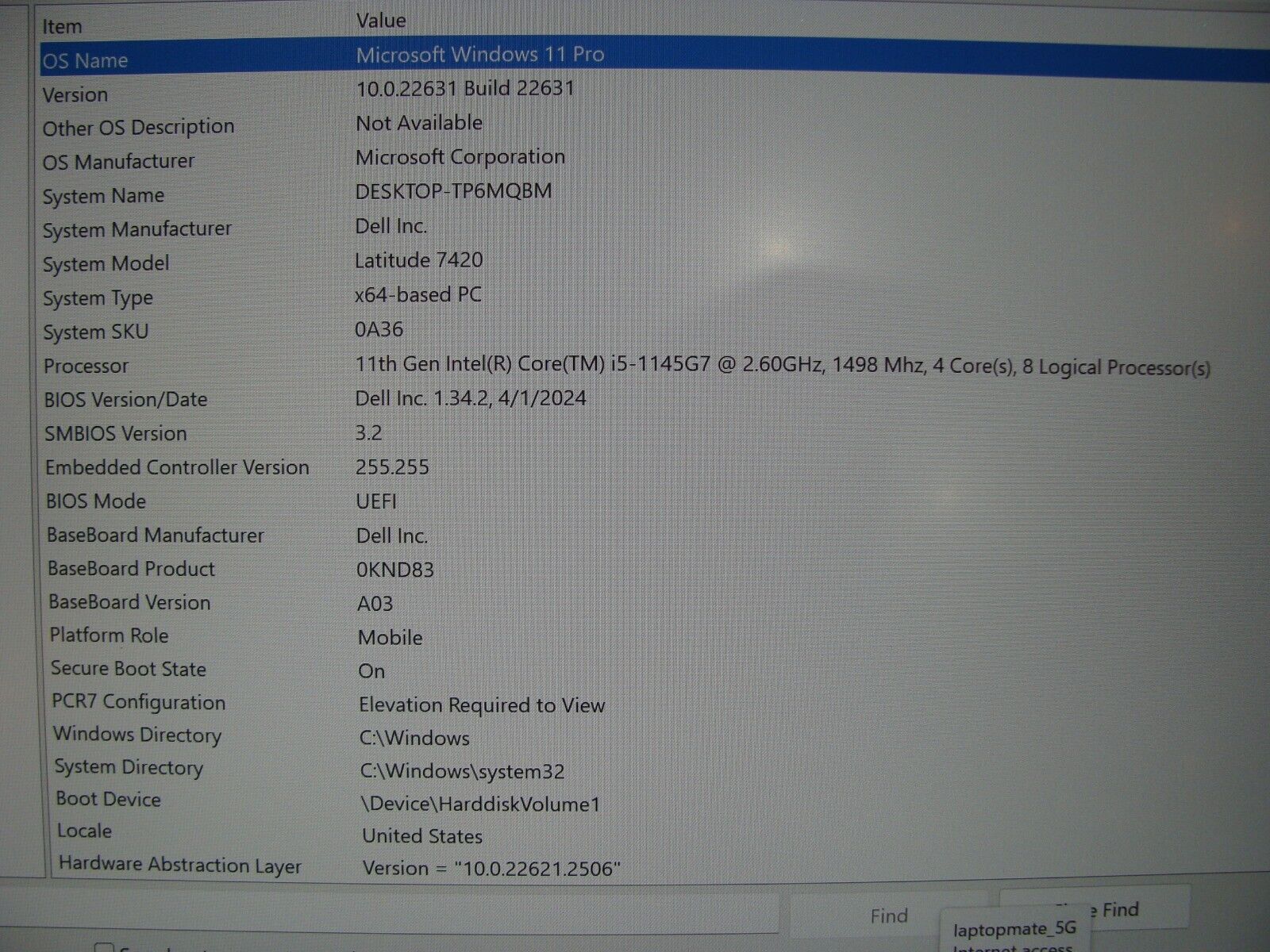 Dell Latitude 7420 14