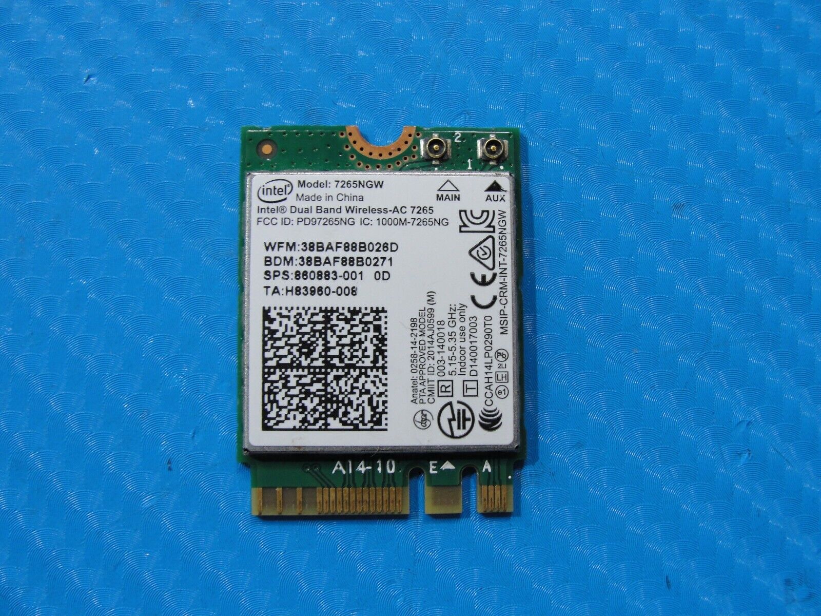 HP Pavilion 14” 14-ce0002ne Genuine Laptop WiFi Wireless Card 7265NGW 860883-001