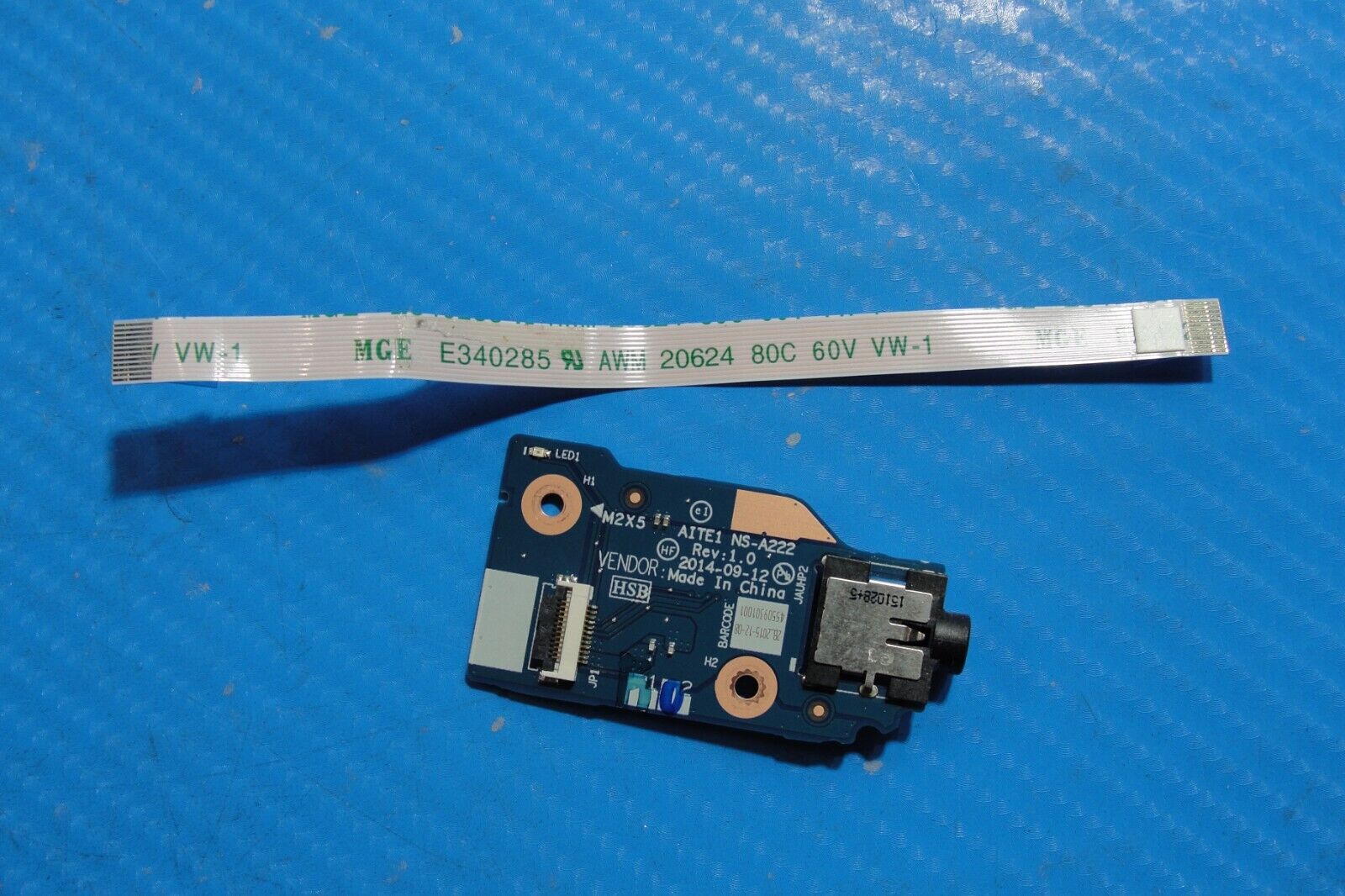 Lenovo ThinkPad 15.6” E560 OEM Audio Jack Board w/Cable NS-A222 NBX0001A310