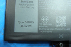 Dell Latitude 7440 14" Genuine Battery 11.4V 57Wh 4878mAh 66DWX 0HYH8 Excellent