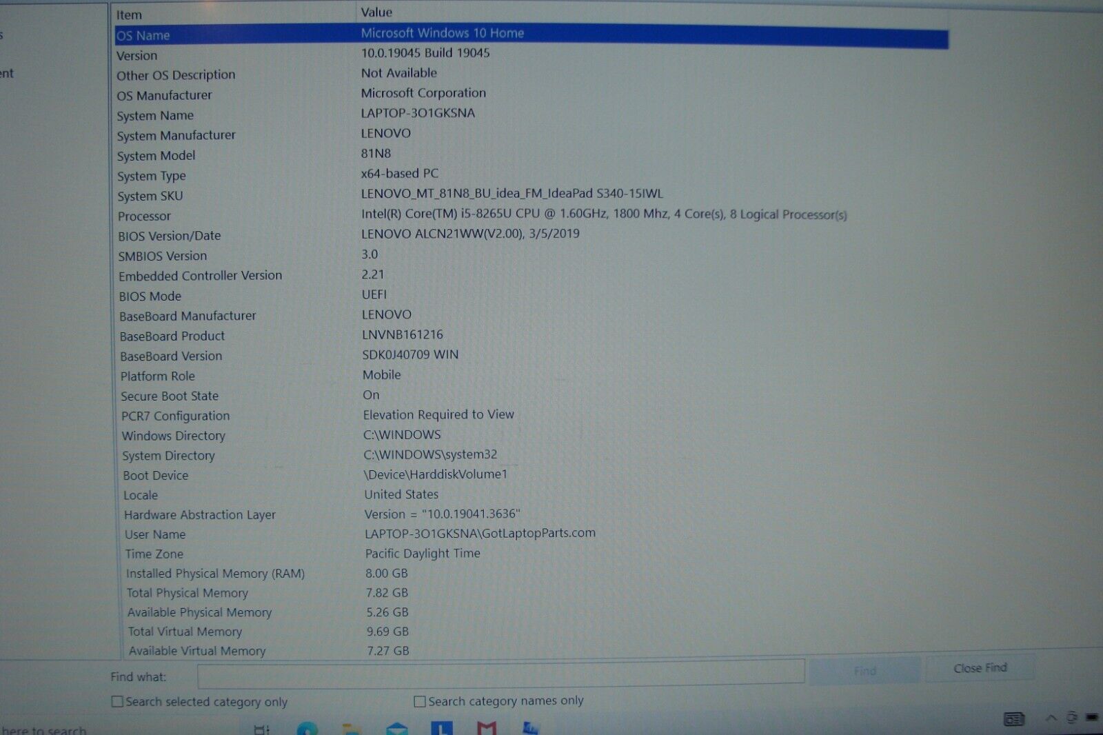 Lenovo IdeaPad S340-15IWL 15.6