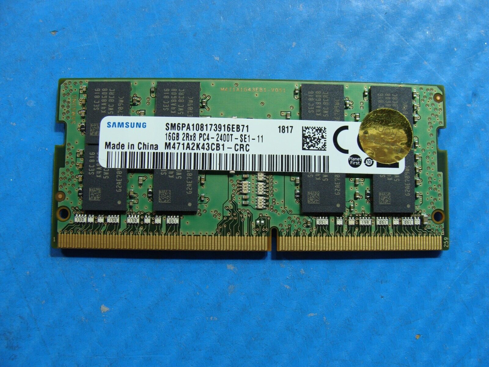 Dell 17 5770 Samsung 16GB 2Rx8 PC4-2400T SO-DIMM Memory RAM M471A2K43CB1-CRC