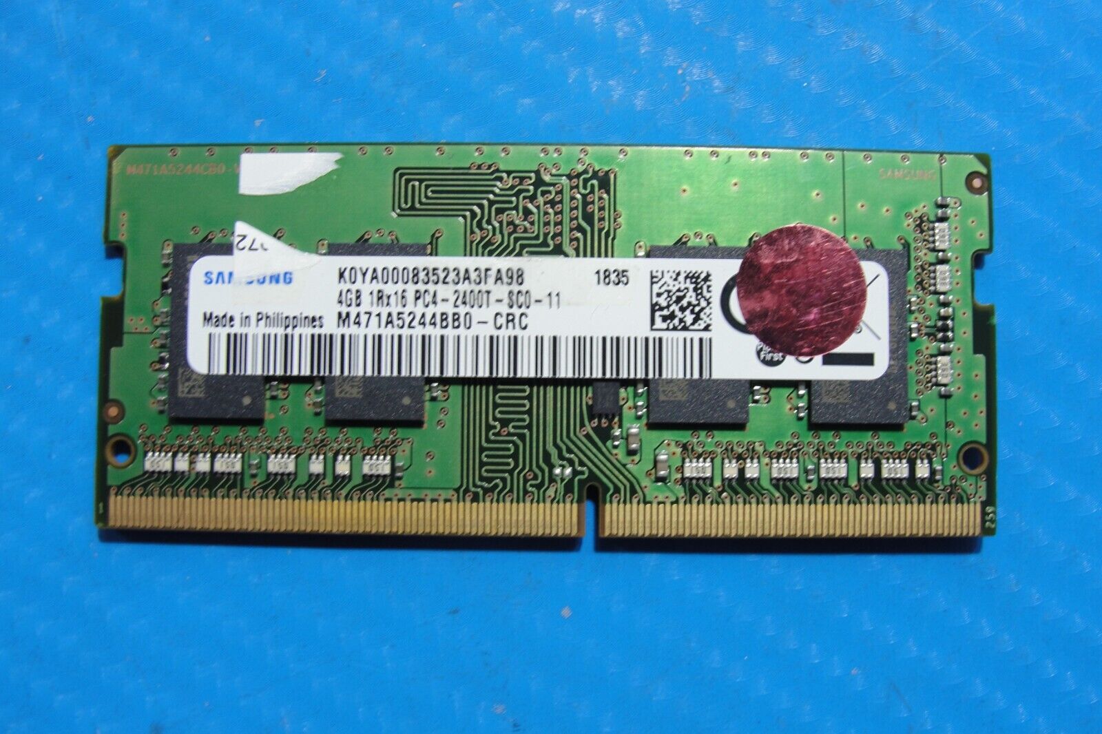 HP 15m-cn0012dx Samsung 4GB 1Rx16 PC4-2400T Memory RAM SO-DIMM M471A5244BB0-CRC