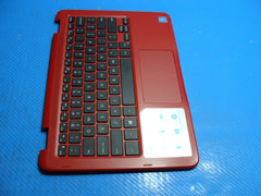 Dell Inspiron 11 3168 11.6" Genuine Palmrest w/Keyboard Touchpad Red C7C8P