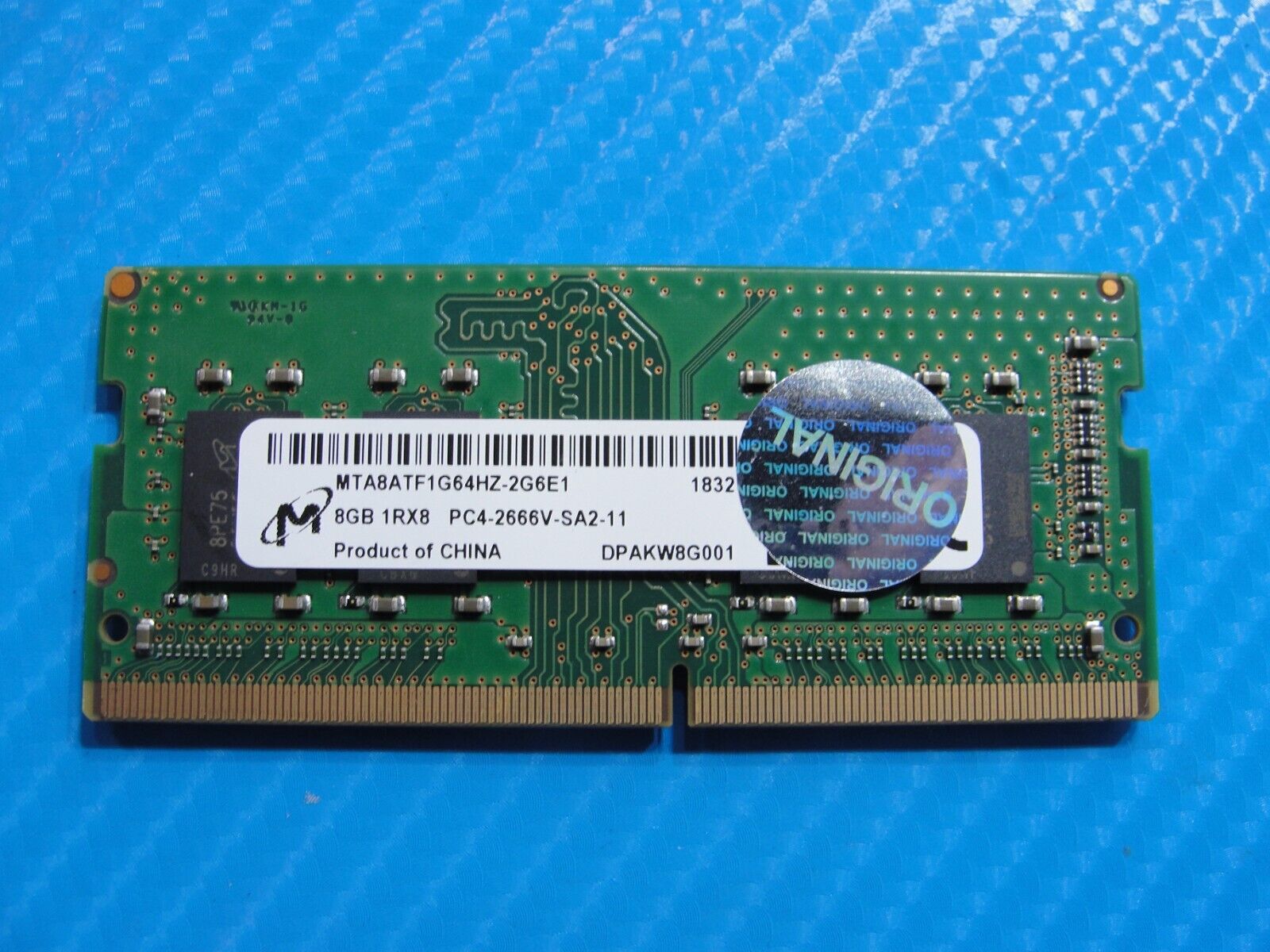 Acer PH315-51-78NP Micron 8GB PC4-2666V Memory RAM SO-DIMM MTA8ATF1G64HZ-2G6E1