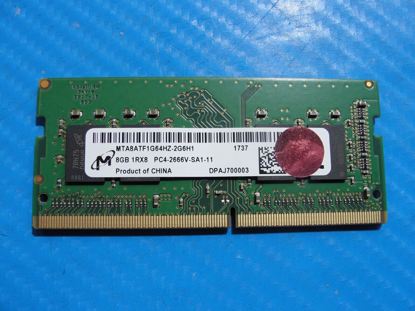 HP 850 G4 Micron 8GB 1Rx8 PC4-2666V SO-DIMM Memory RAM MTA8ATF1G64HZ-2G6H1