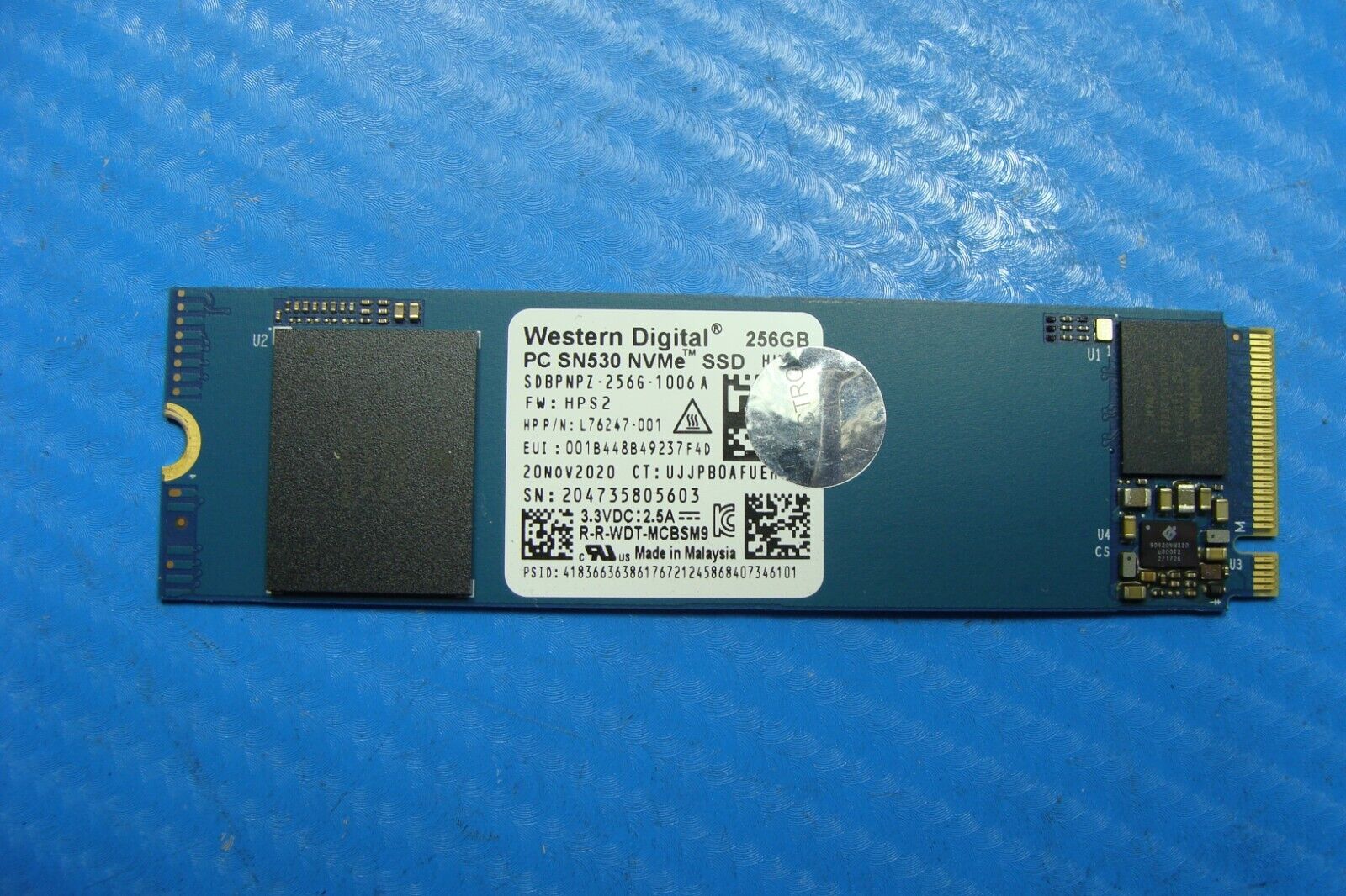 $29.99 | HP EliteBook 840 G7 Western Digital NVMe 256gb SSD l85354-002 sdbpnpz-256g-1006a