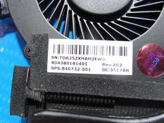 HP ProBook 650 G3 15.6" CPU Cooling Fan w/Heatsink 6043B0181401 840732-001