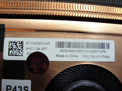 Lenovo ThinkPad P43s 14" Genuine CPU Cooling Fan w/Heatsink 01YT449 AT1GD001VV0