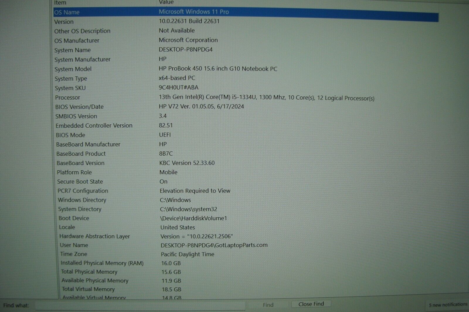 HP ProBook 450 G10 15.6