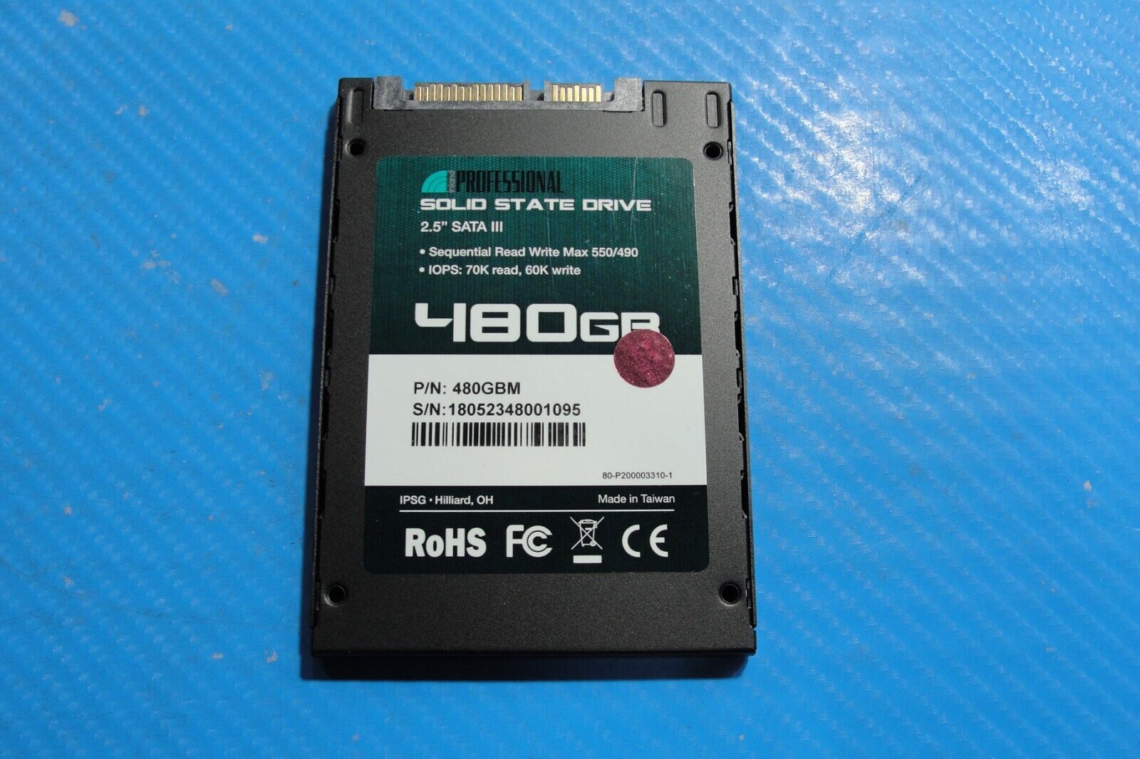 Dell 5567 Inland Professional 480GB SATA 2.5 SSD Solid State Drive 480GBM