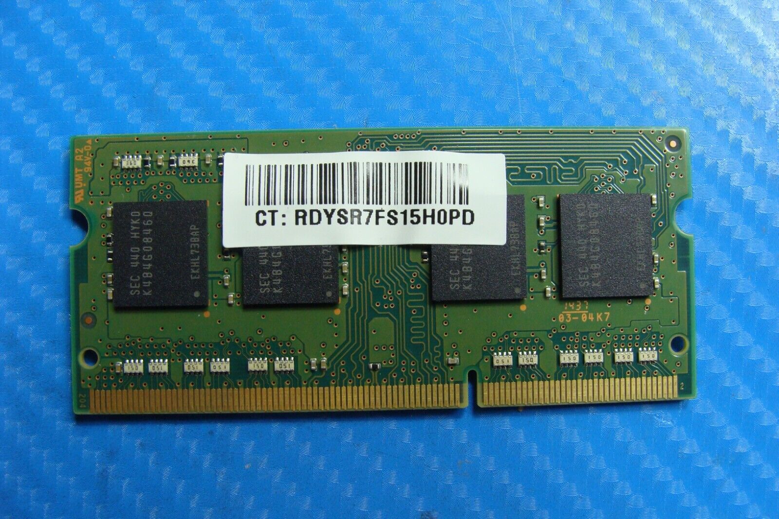 HP 17-f114dx Samsung 4Gb 1rx8 pc3l-12800s Memory Ram So-Dimm m471b5173qh0-yk0 