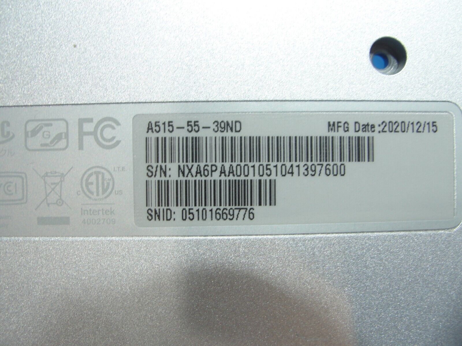 Acer Aspire 5 A515-55-39ND 15.6