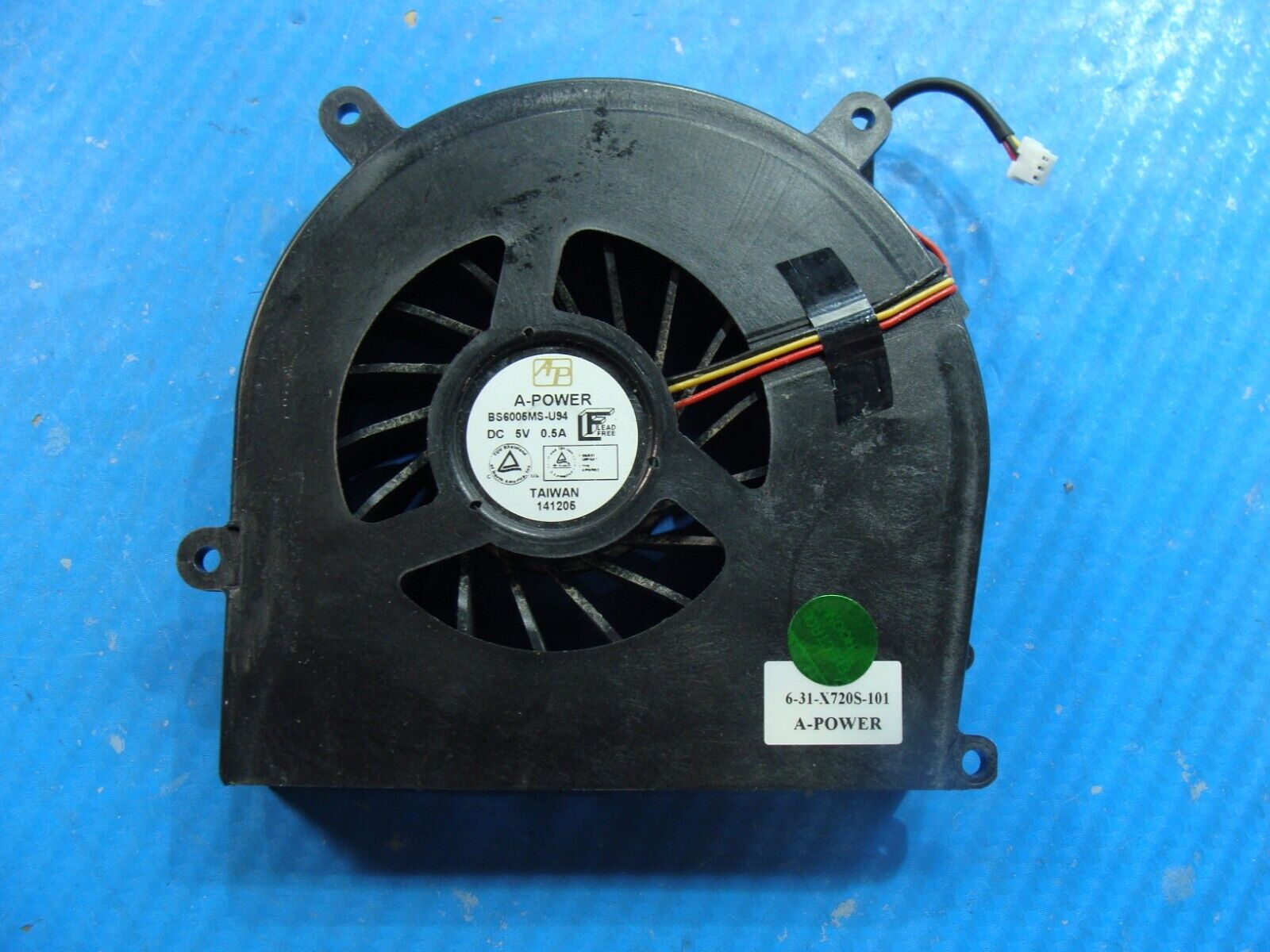 Origin EONI7-SLX 17.3 Genuine Laptop CPU Cooling Fan 6-31-X720S-101