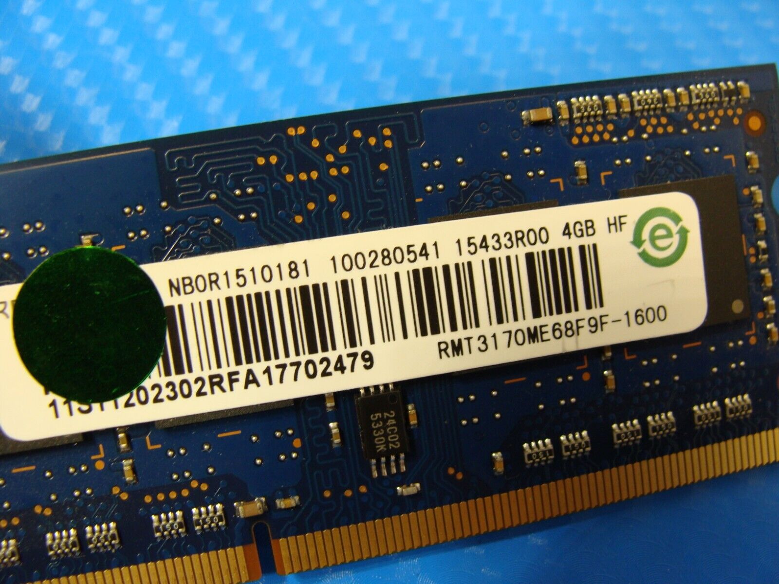 Lenovo Z50-75 So-Dimm Ramaxel 4GB Memory Ram PC3L-12800S RMT3170ME68F9F-1600