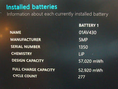 93% Battery Lenovo ThinkPad X1 Carbon 5thGen 14WQXGA i7-6600U 2.6GHz 16GB 512GB