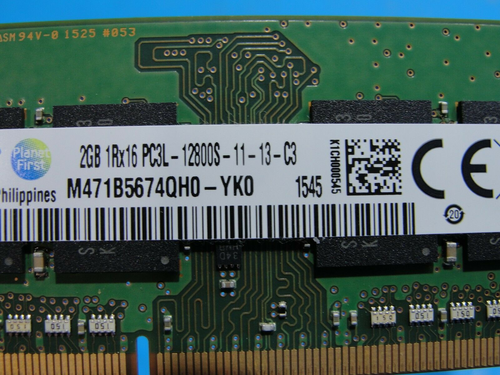 Dell 15 3558 Samsung 2GB 1Rx16 PC3L-12800S SO-DIMM RAM Memory M471B5674QH0-YK0 - Laptop Parts - Buy Authentic Computer Parts - Top Seller Ebay