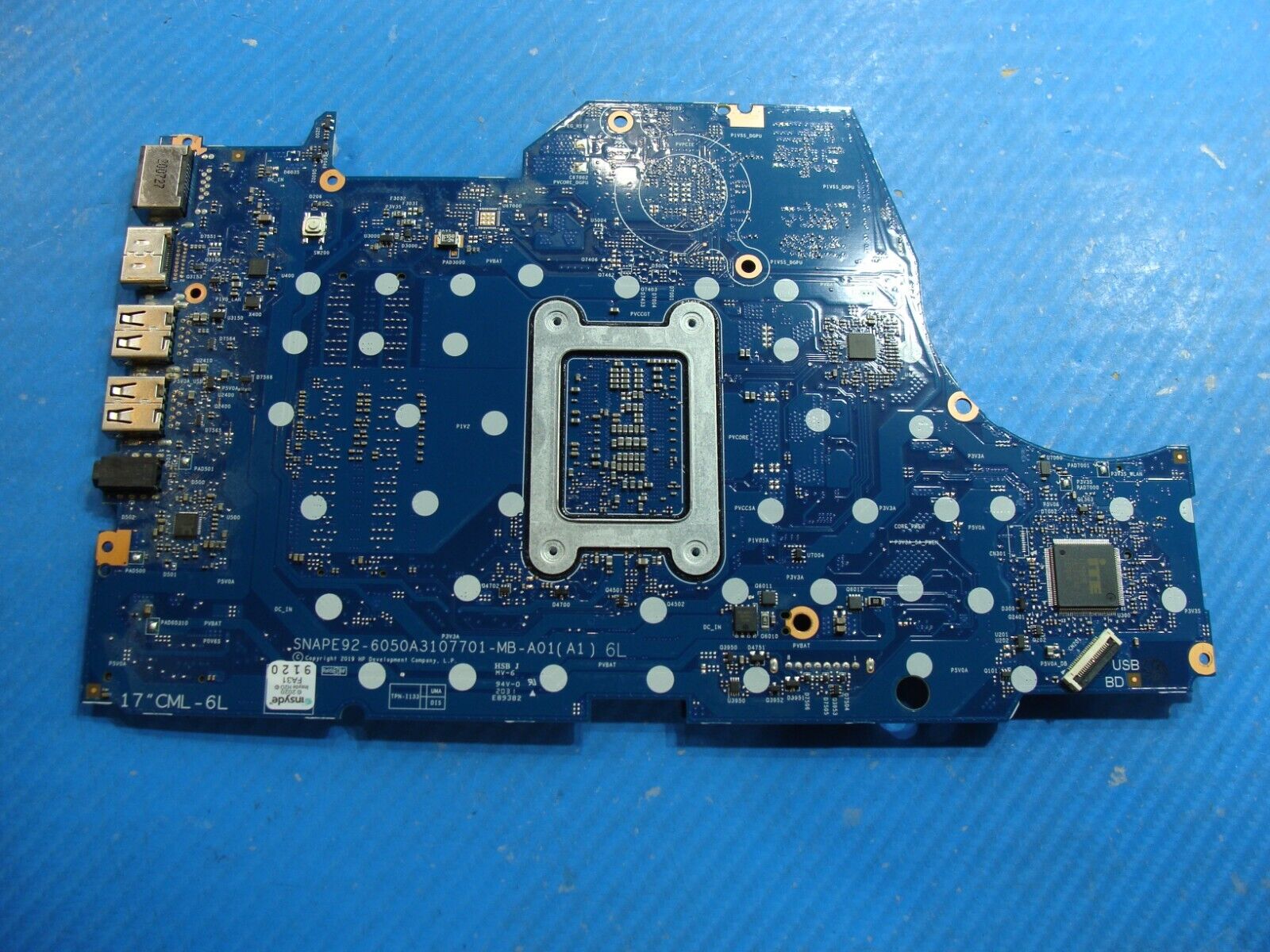 HP 17-by2075cl 17.3 i5-10210U 1.6GHz Motherboard L67088-601 6050A3107701-MB-A01