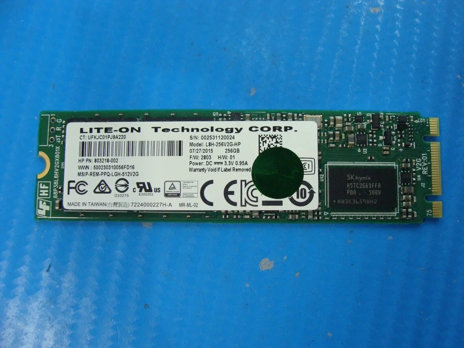 HP 13-4103dx Lite-On 256GB SATA M.2 SSD Solid State Drive L8H-256V2G-HP