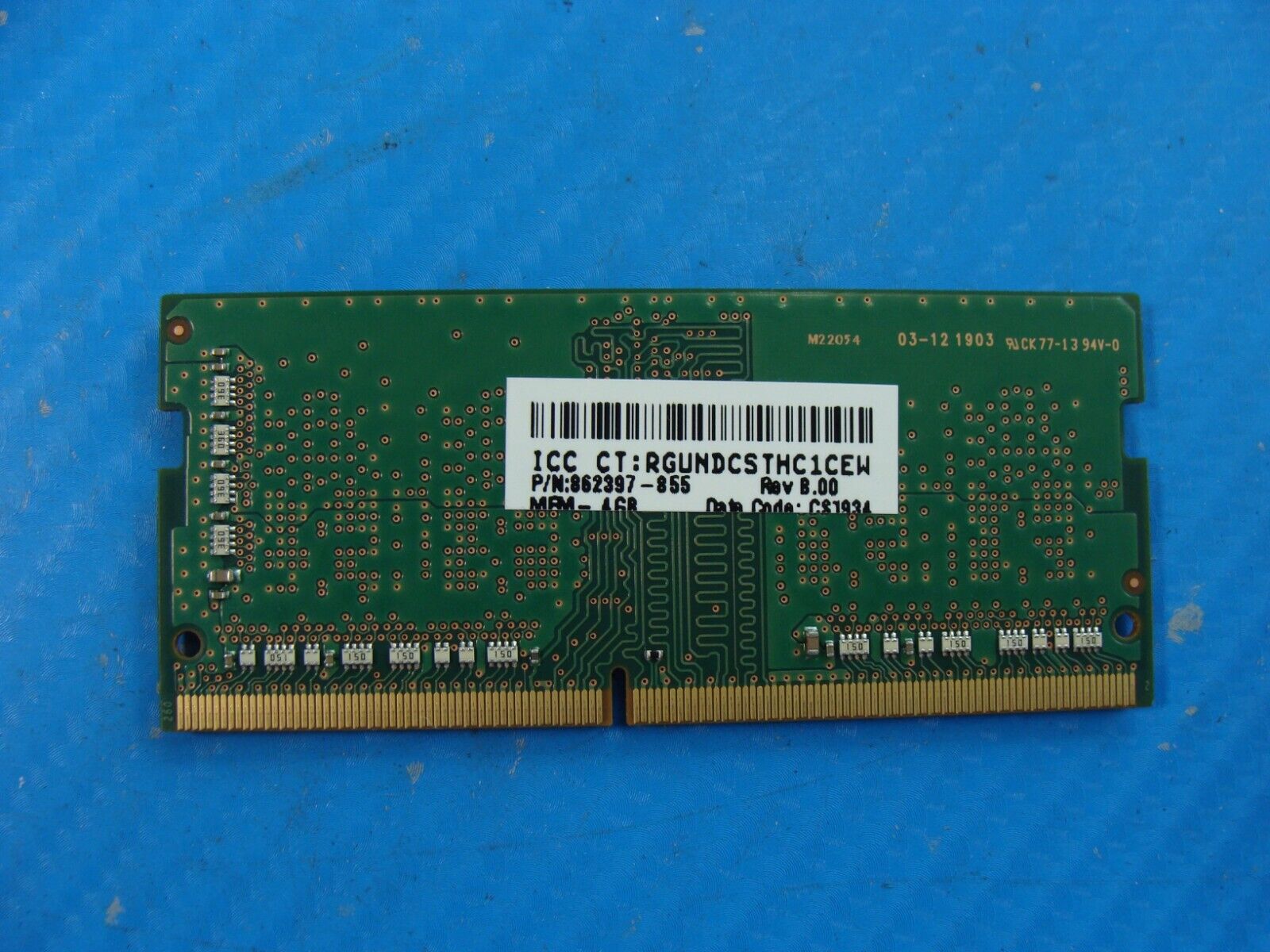 HP 14-df0023cl Samsung 4GB 1RxA16 PC4-2666V Memory RAM SO-DIMM M471A5244CB0-CTD