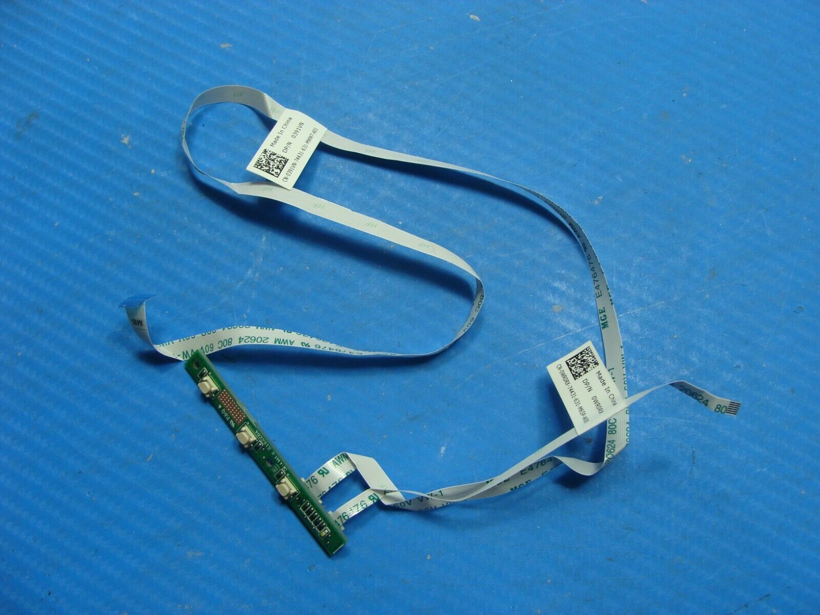 Dell Optiplex 7440 Genuine Desktop Media Button Board with Cables 391VN WR0RX 