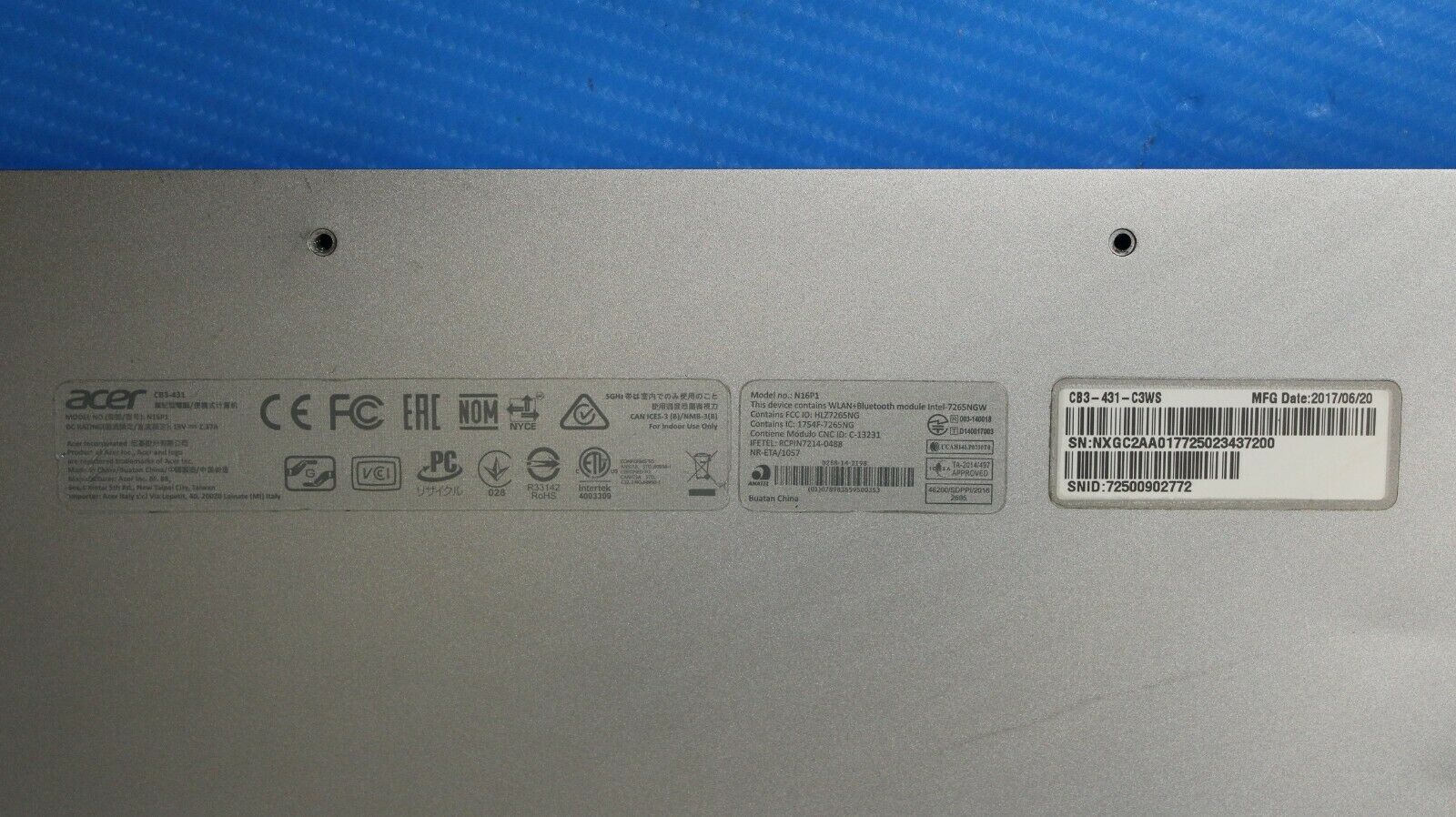 Acer Chromebook CB3-431-C3WS 14