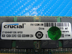 Toshiba Satellite S55-B Crucial 8GB DDR3 1333 Memory RAM CT102464BF1339 204 pin