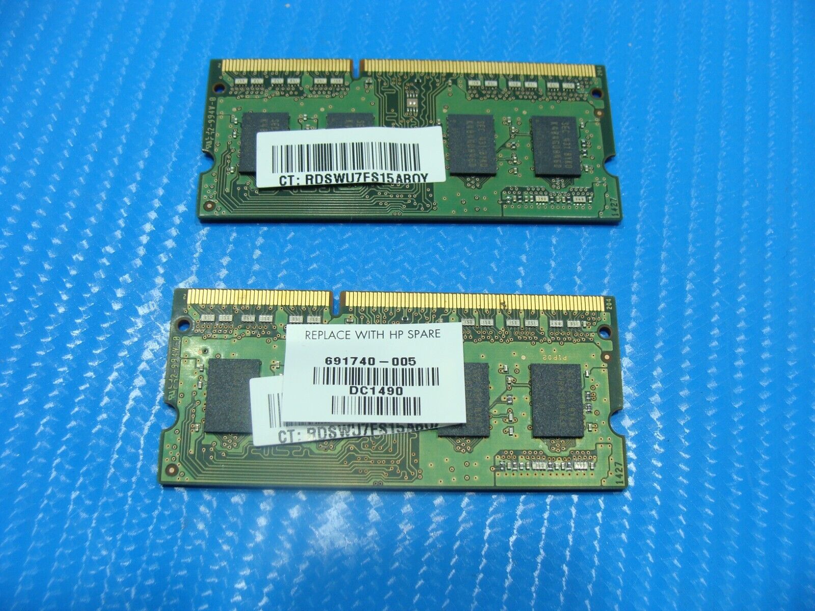 HP 15-u010dx Samsung 8GB 2x4GB PC3L-12800S SO-DIMM Memory RAM M471B5173DB0-YK0