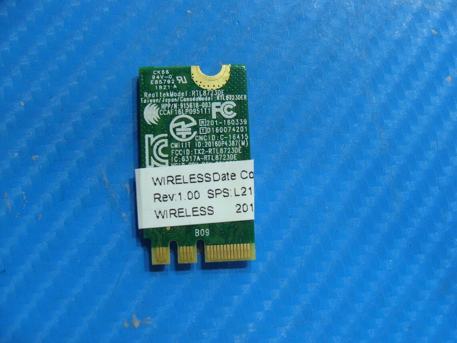 HP 14” 14-cf0014dx Genuine Laptop Wireless WiFi Card L21480-005 RTL8723DE