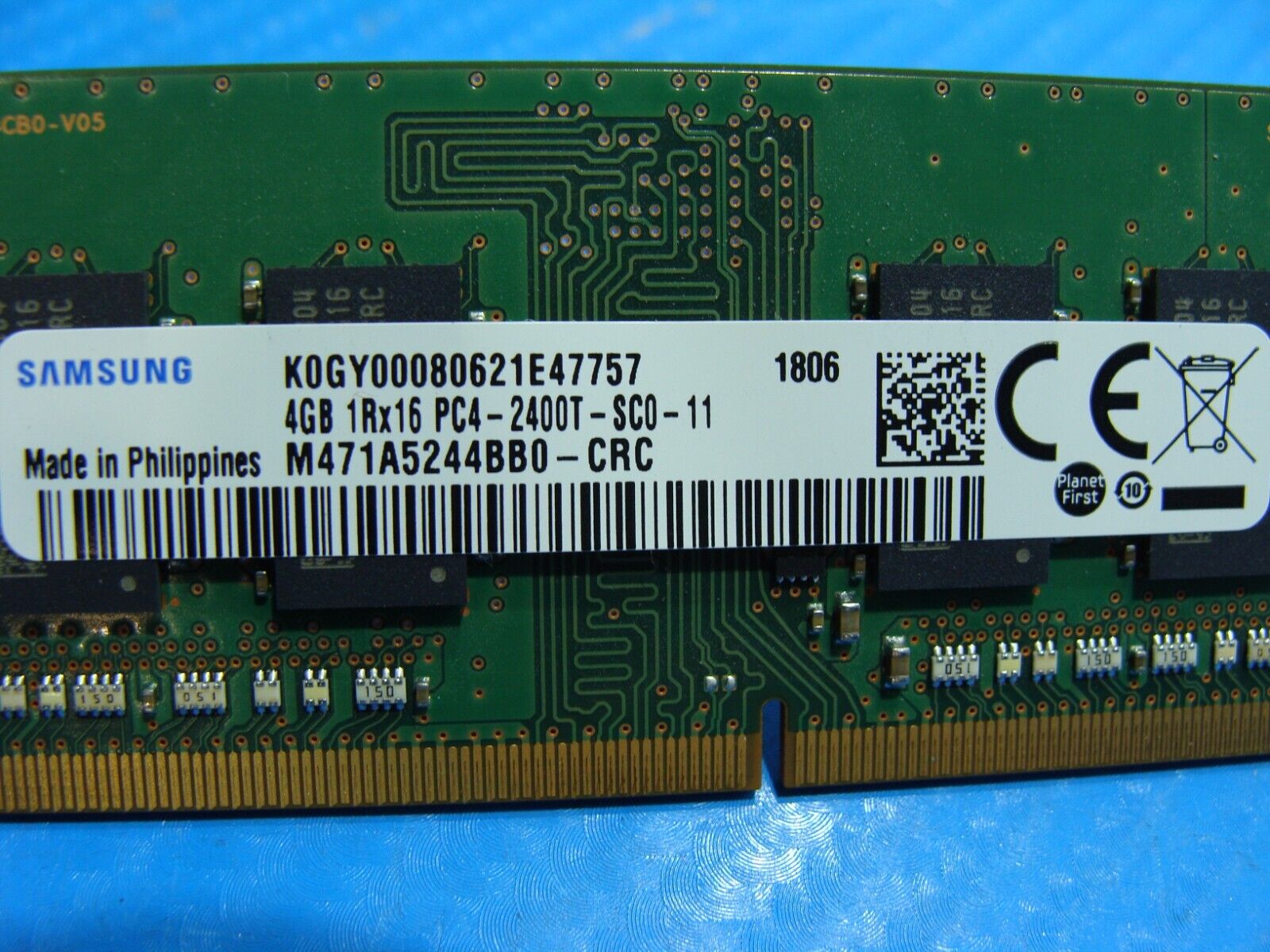 HP 17-w220nr Samsung 8GB 1Rx8 PC4-2400T Memory RAM SO-DIMM M471A1K43CB1-CRC