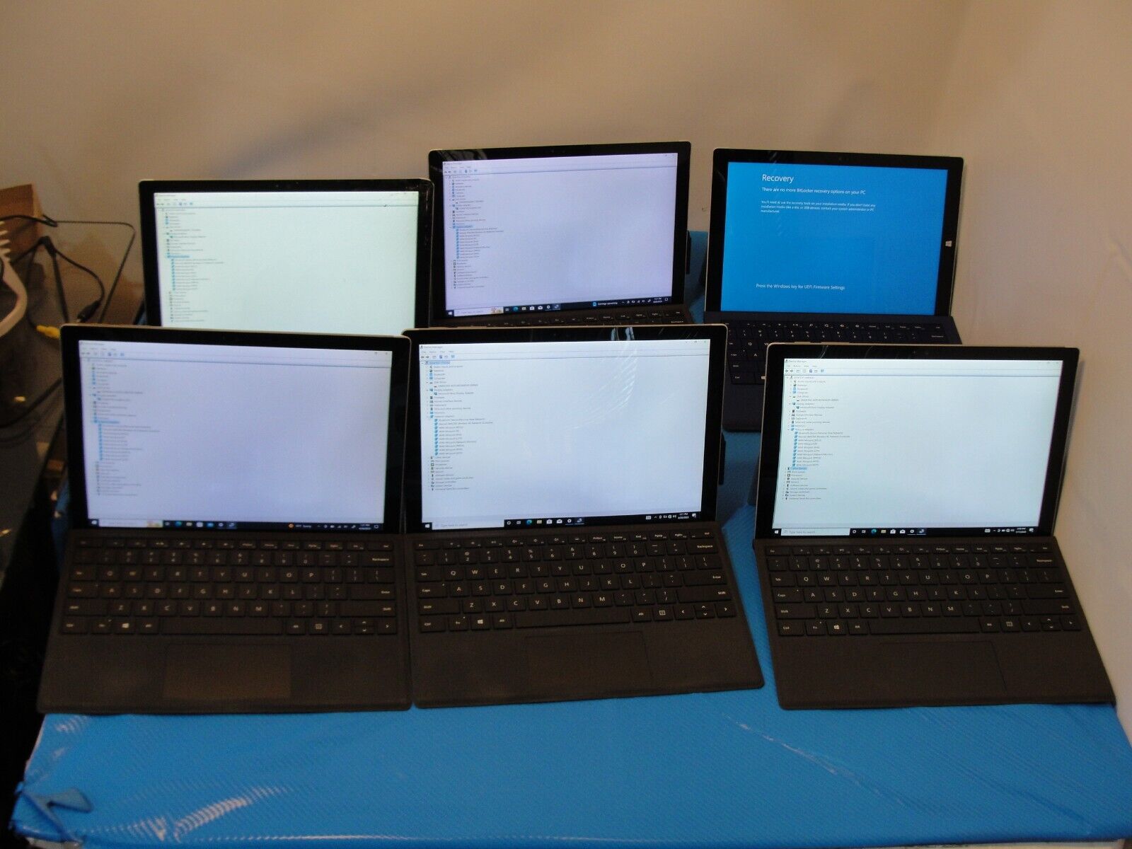 Lot of 6 Microsoft Surface Pro 4, 3 tablets /Parts Repair AS IS /#3