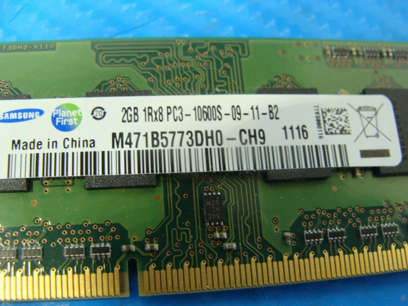 Apple A1278 Samsung 4GB (2x2GB) PC3-10600S SO-DIMM RAM Memory M471B5773DH0-CH9 Samsung