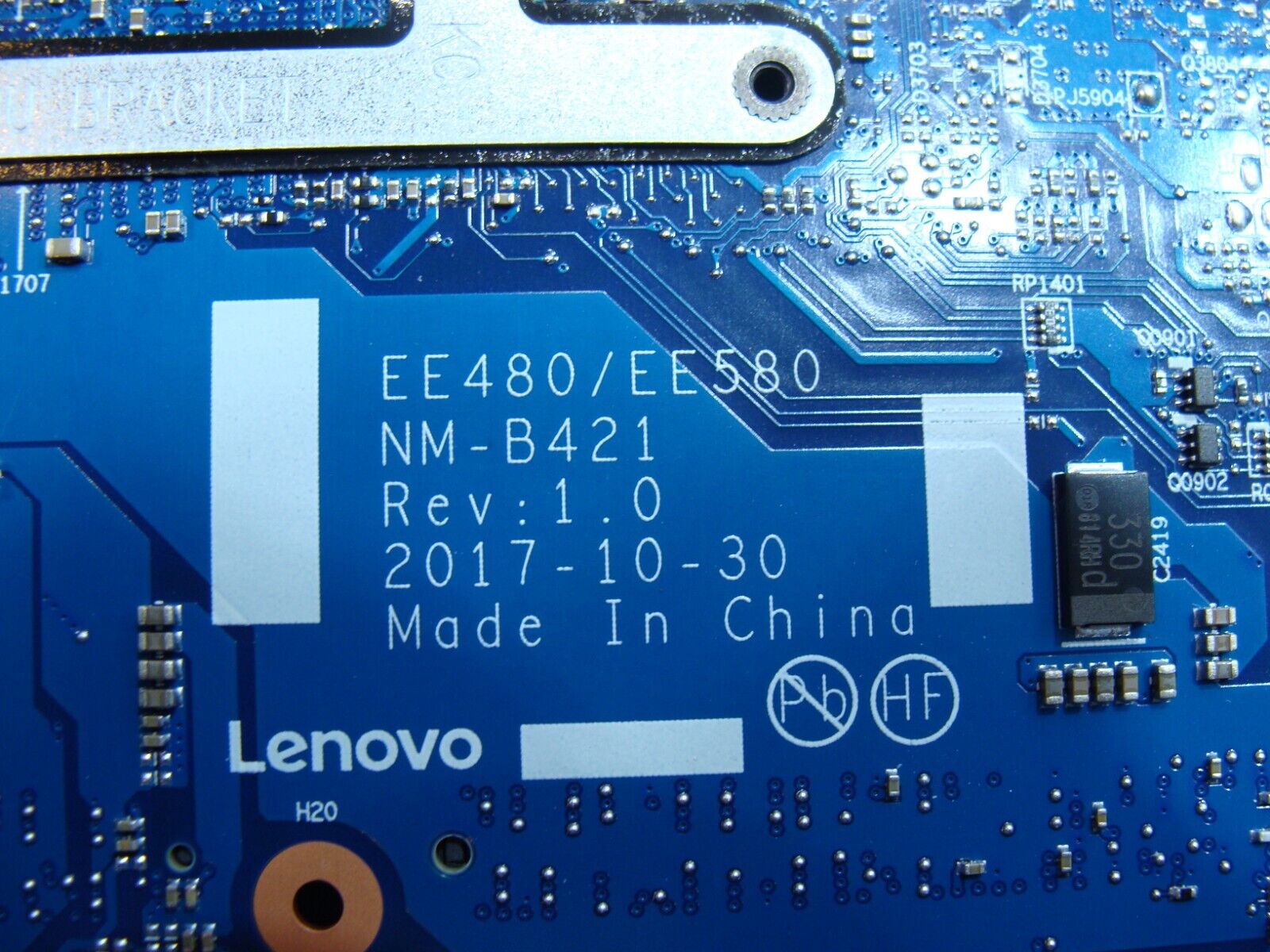 Lenovo ThinkPad E580 15.6 i5-8250U 1.6GHz Motherboard NM-B421 01LW914 AS IS