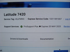 2yr WRTY Dell Latitude 7420 14"FHD Laptop Intel i5-1145G7 2.6GHz 16GB 512GB SSD
