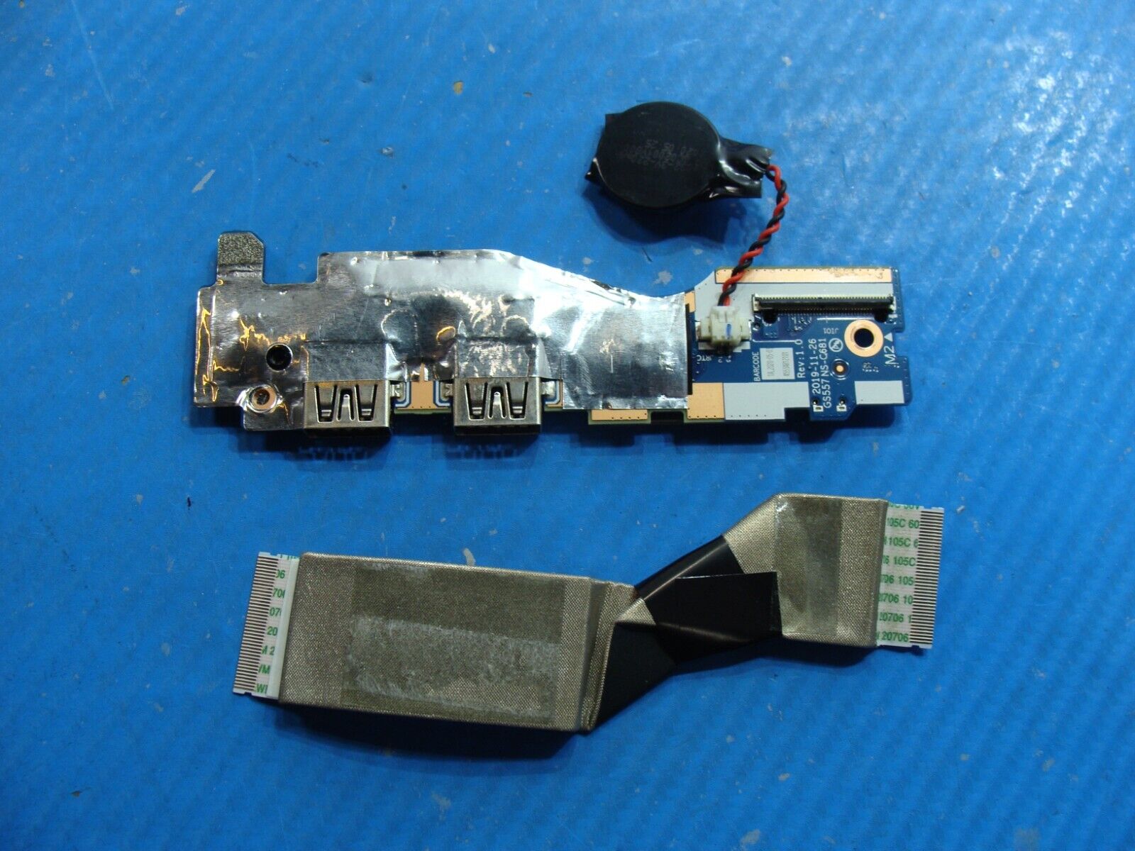 Lenovo IdeaPad 5 15IIL05 15.6 Dual USB SD Reader Board w/Cable NS-C681