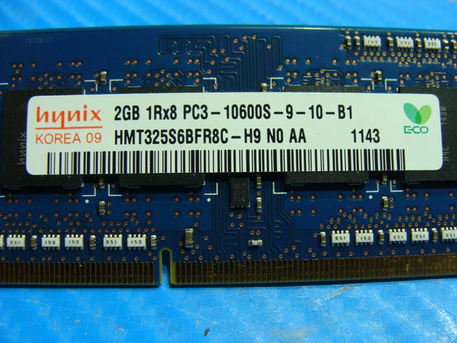 MacBook Pro A1278 Laptop Hynix 2GB Memory PC3-10600S-9-10-B1 HMT325S6BFR8C-H9 #1 Hynix