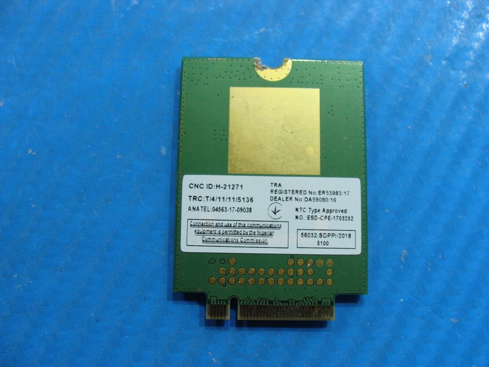 Dell Latitude 14” 5401 Fibocom LTE/WCDMA 4G WWAN Card Module L850-GL 284DC