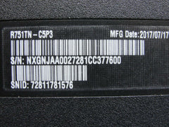 Acer Chromebook 11.6" R751TN-C5P3 OEM Bottom Case Black TFQ37ZHTBATN Acer