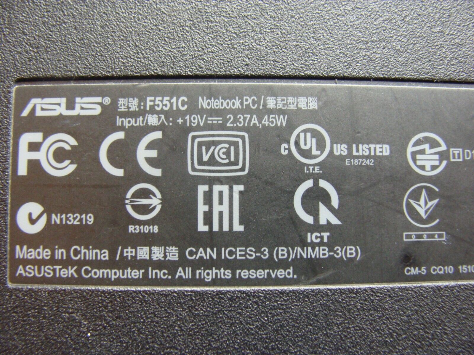 Asus 15.6