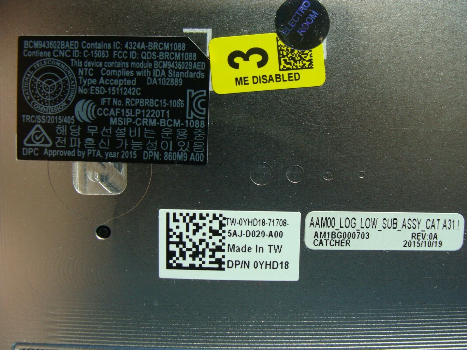 Dell XPS 15 9550 15.6