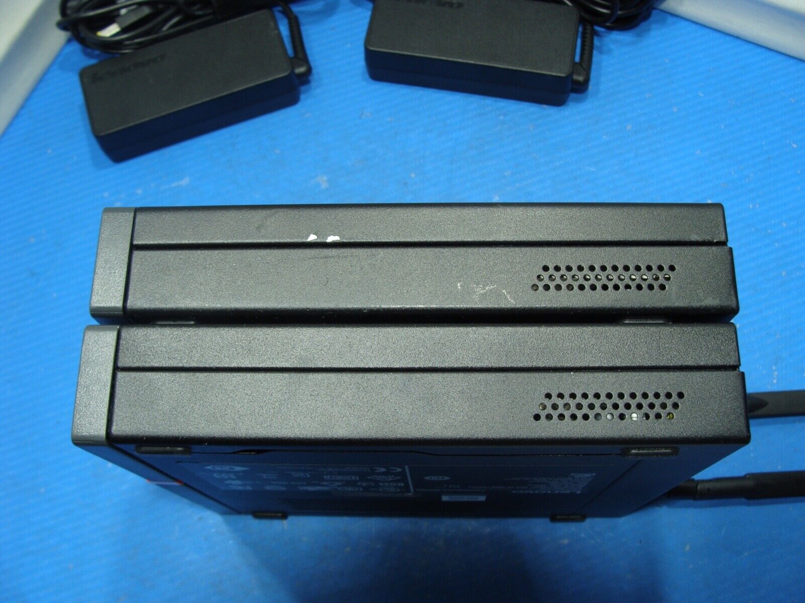 Lot of 2 Lenovo ThinkCentre M720q Intel i5-8400T 8GB RAM 256+128GB WIFI+BT W10P