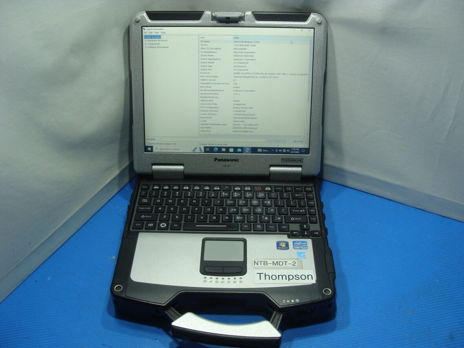 LOT OF 3 Panasonic Toughbook CF-31 Intel Core i5-3320M 2.60GHz 6GB Ram 240GB SSD