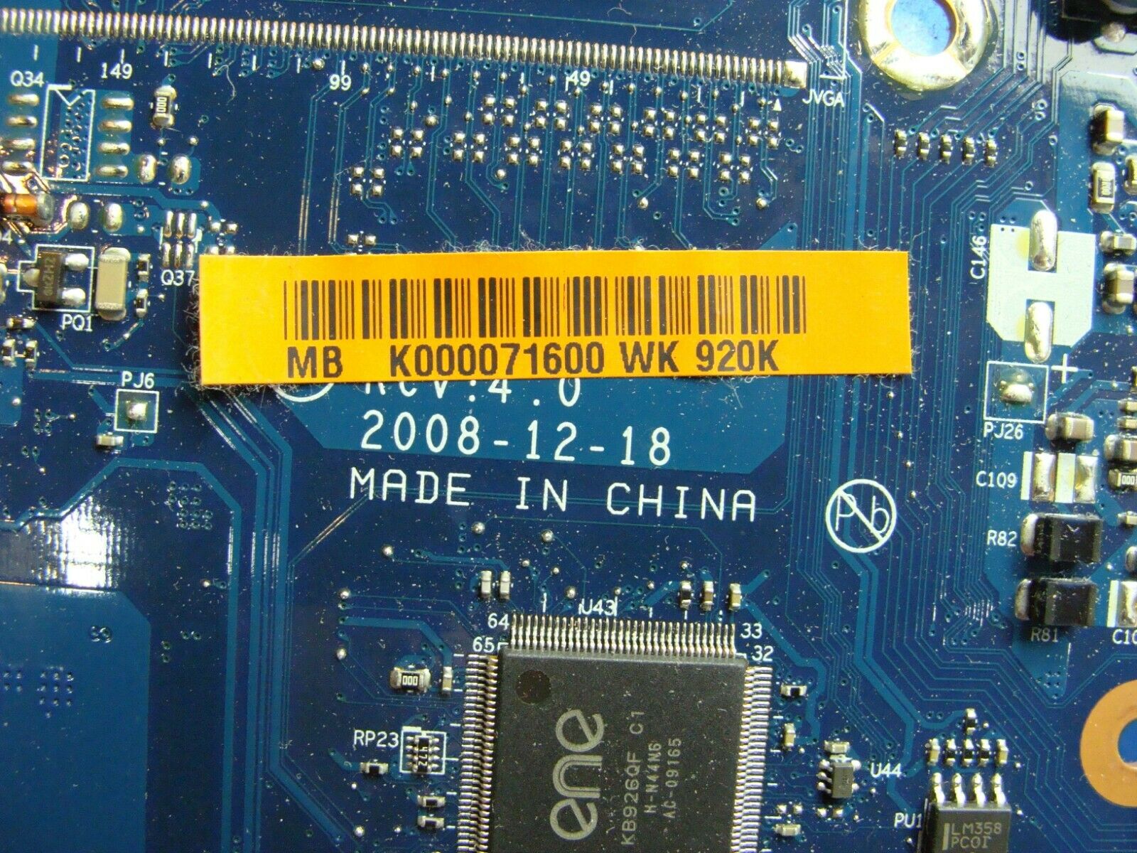 Toshiba Satellite A355-S6931 16