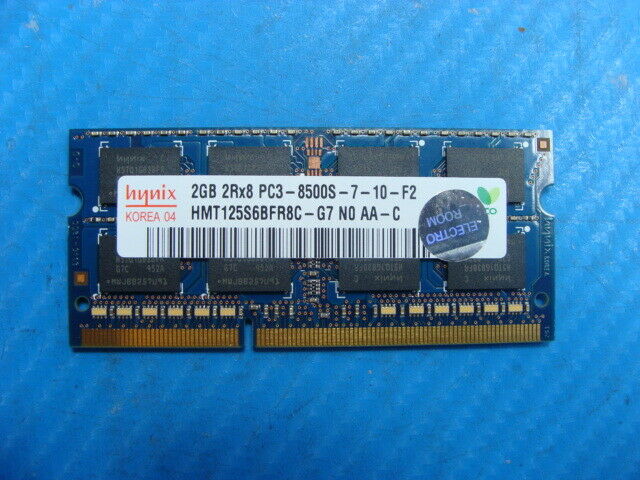 Asus G73JH-RBBX05 Hynix 2GB 2Rx8 PC3-8500S Memory RAM SO-DIMM HMT125S6BFR8C-G7 