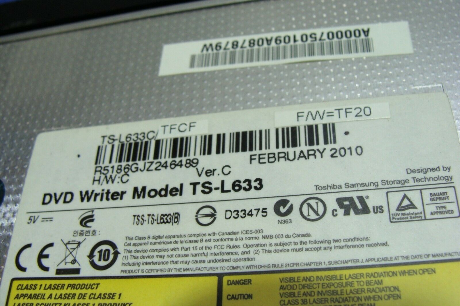 Toshiba Satellite L655D-S5109 15.6