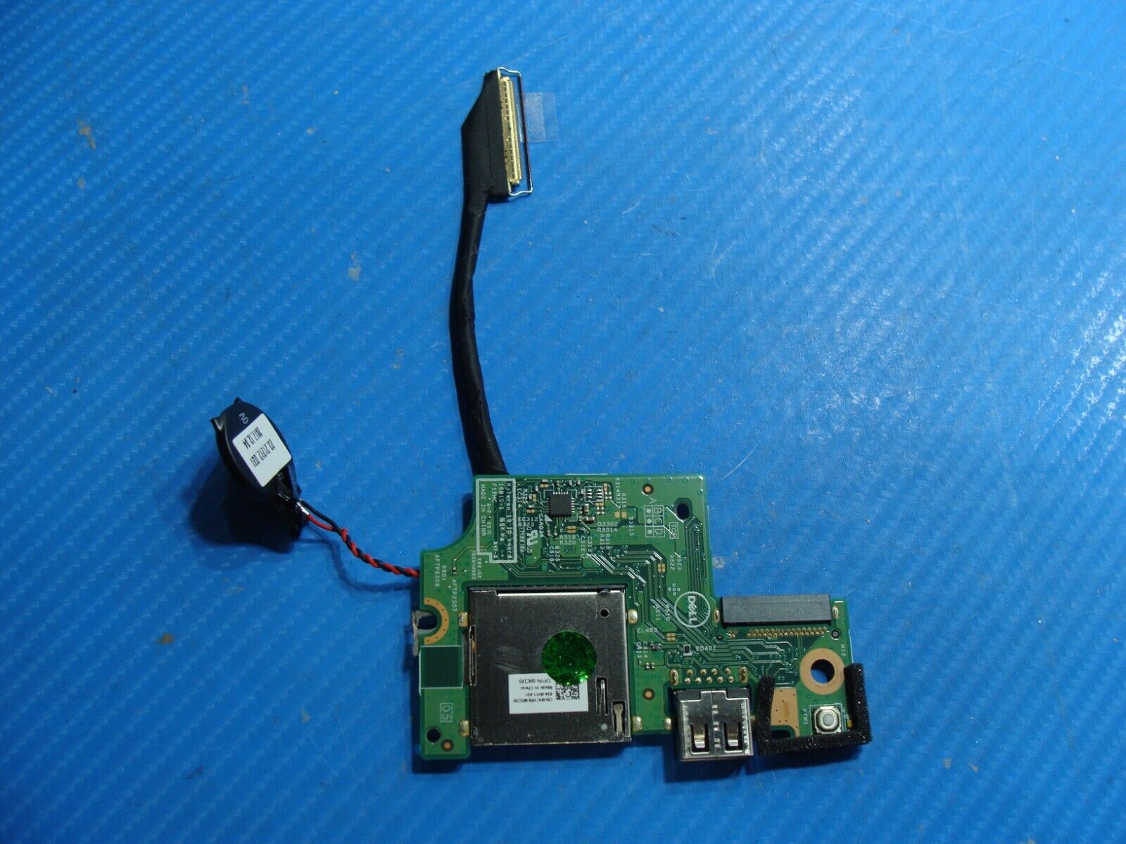 Dell Inspiron 13.3” 13 7370 OEM USB SD Card Reader Board w/Cable 3MFMX 16B10-1