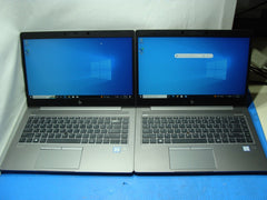 Lot of 2 HP Zbook 14u G5 Laptop - 1.8GHz i7-8550u 16GB 512GB SSD WX3100 2GB VRAM