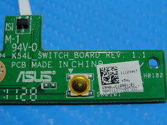 Asus X54L-BBK4 15.6" Genuine Laptop Power Button Board w/ Cable 69N0LJC10B01-01 ASUS