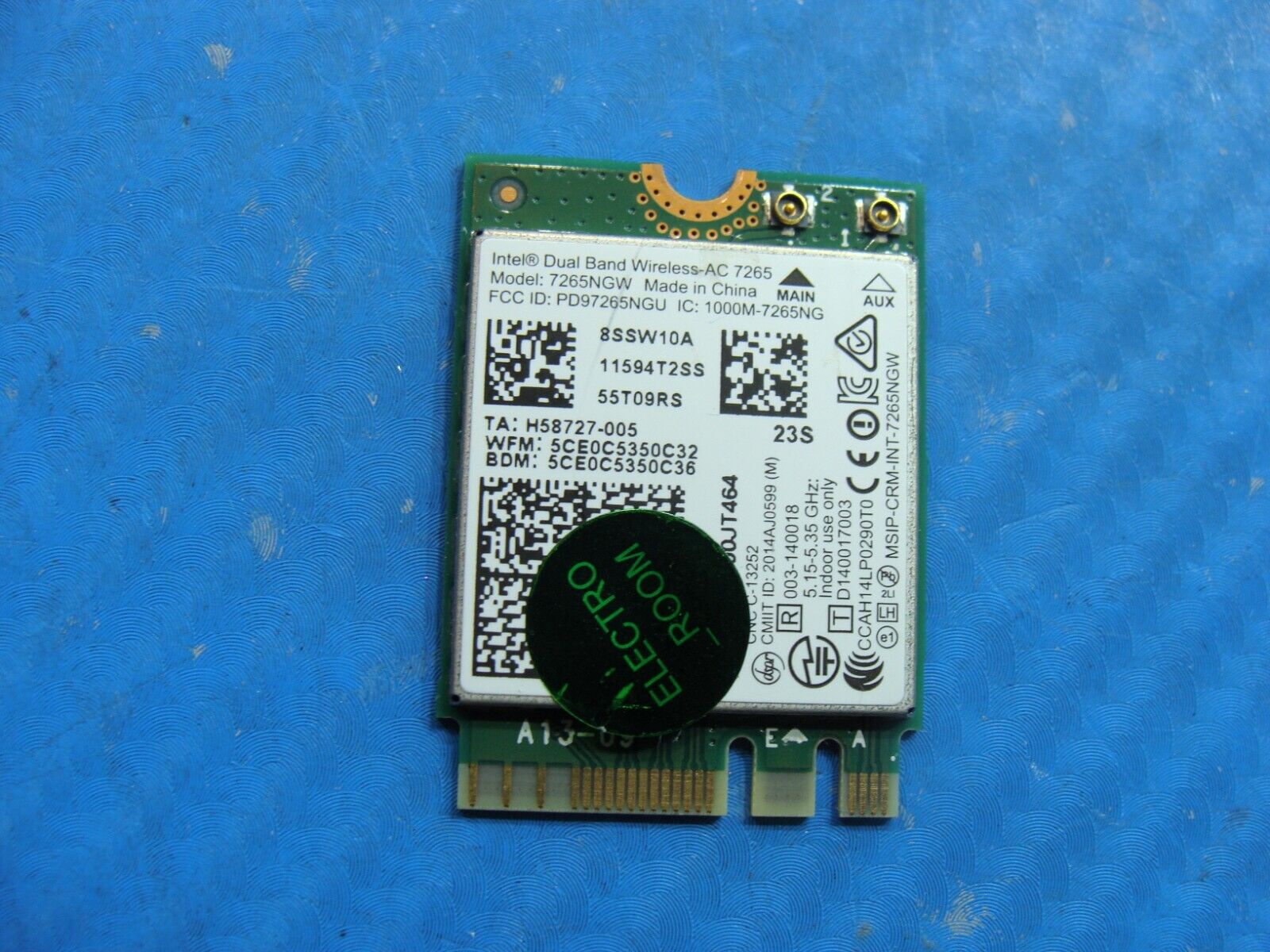 Lenovo ThinkPad 14 X1 Carbon 3rd Gen Genuine Wireless WiFi Card 7265NGW 00JT464