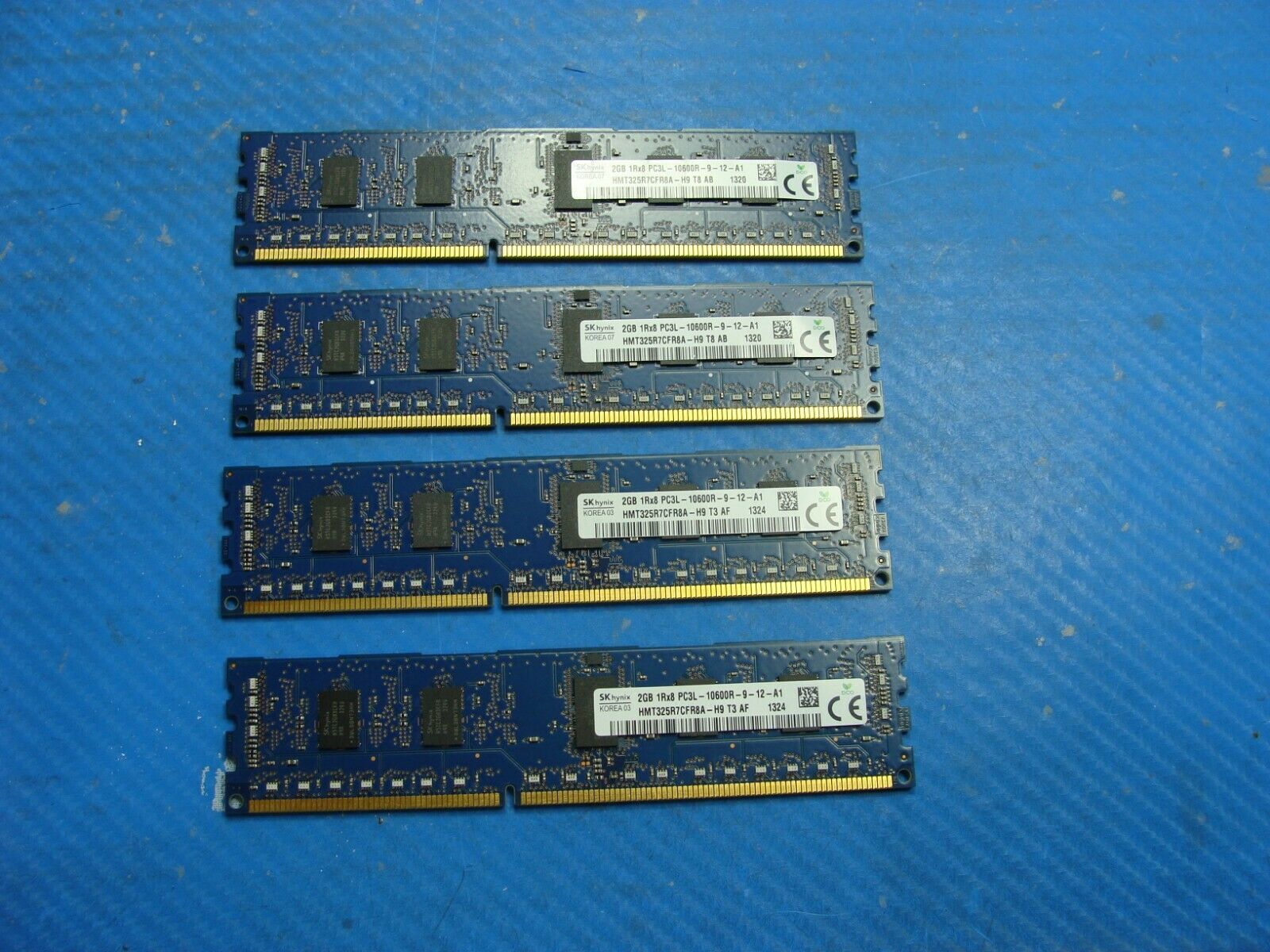 Dell T5600 Dimm SKhynix 8GB 2GBx4 Memory PC3L-10600R-9-12-A1 HMT325R7CFR8A-H9 SK hynix